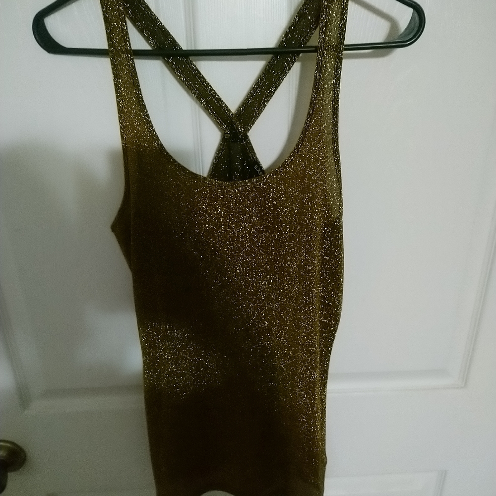 Gold shimmered shirt